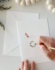 Warm + cozy paintable notecard