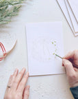 Christmas cheer paintable watercolor notecard set
