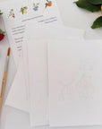Fruit paintable notecards