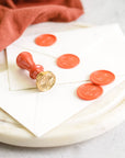 Wax seal stamp and wax stick set