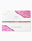 Ruby Healing Gemstone Stacking Bracelet