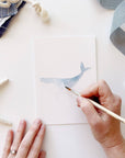 Seaside paintable notecard