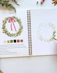 Emily Lex Christmas watercolor workbook