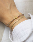 Smoky Quartz Healing Gemstone Stacking Bracelet