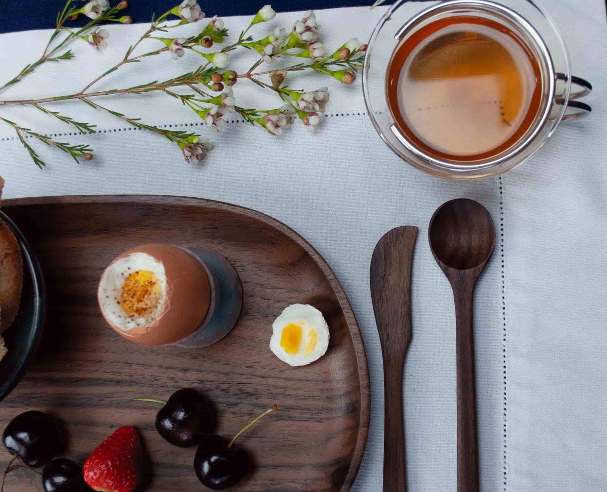 6’’ Walnut Wood Spear Spreader - Handmade Serving Utensil