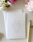 Bouquets Paintable Notecards