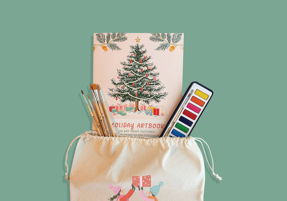 Christmas Coloring Book Gift Set- Ready to Gift Activity