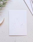 Christmas cheer paintable watercolor notecard set