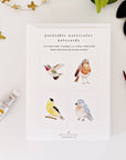 Backyard Birds Paintable Notecards
