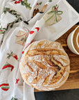Classic christmas cotton tea towel